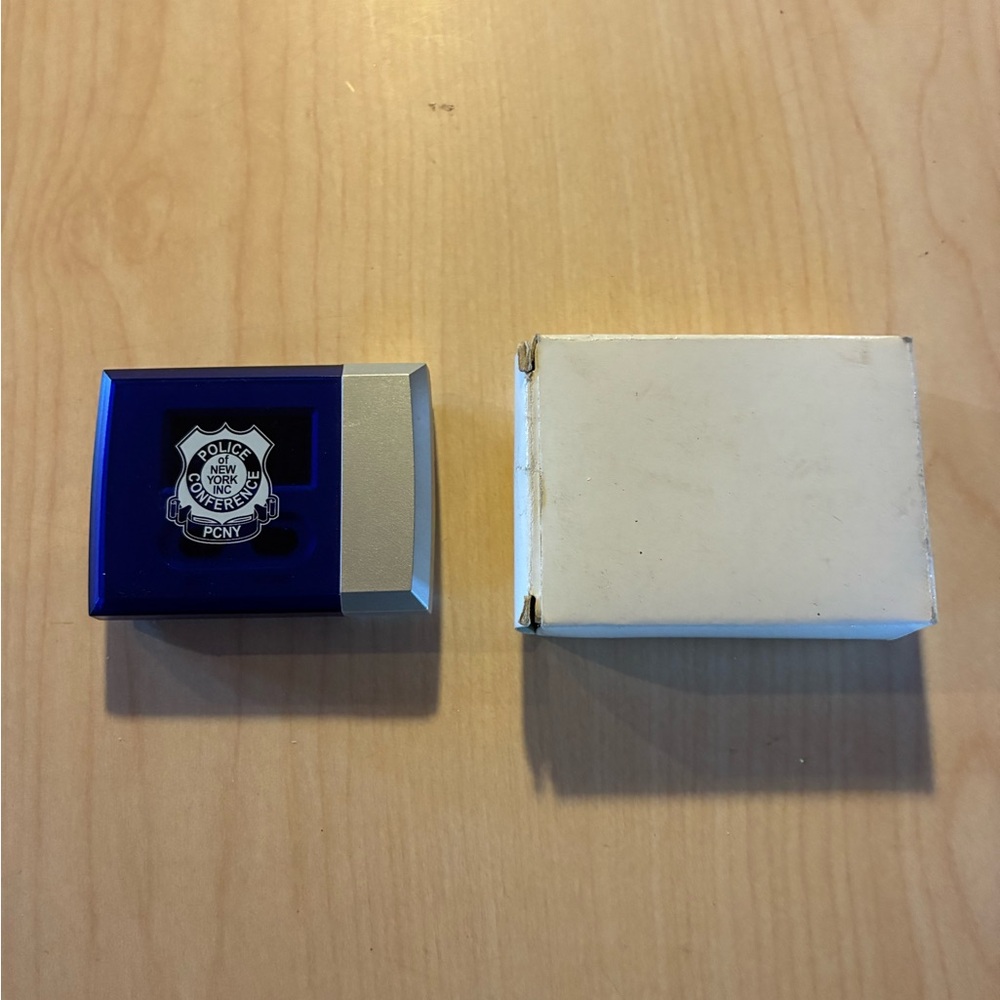 Vintage police conference PCNY travel alarm clock new in the box